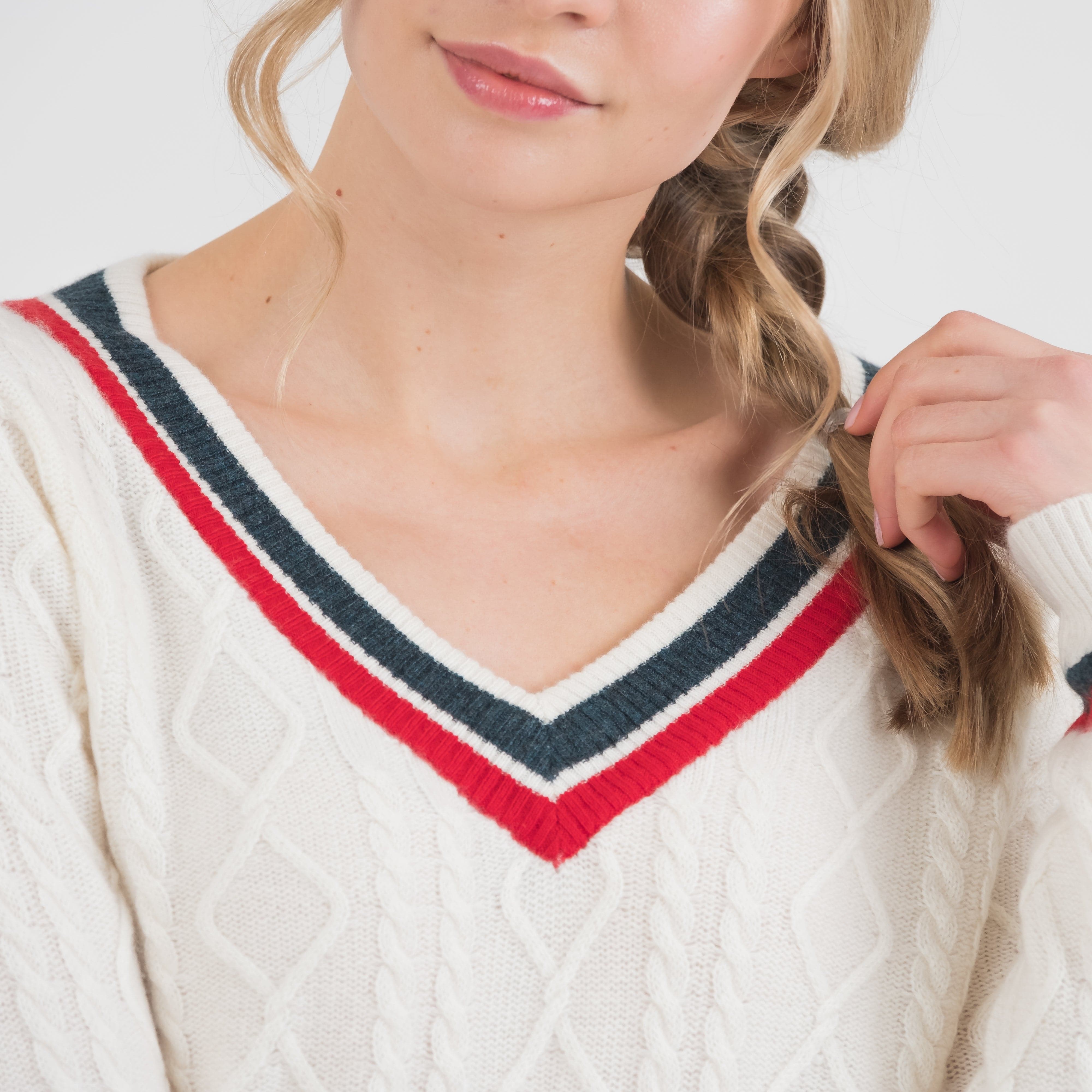 Cricket style jumper top for womens