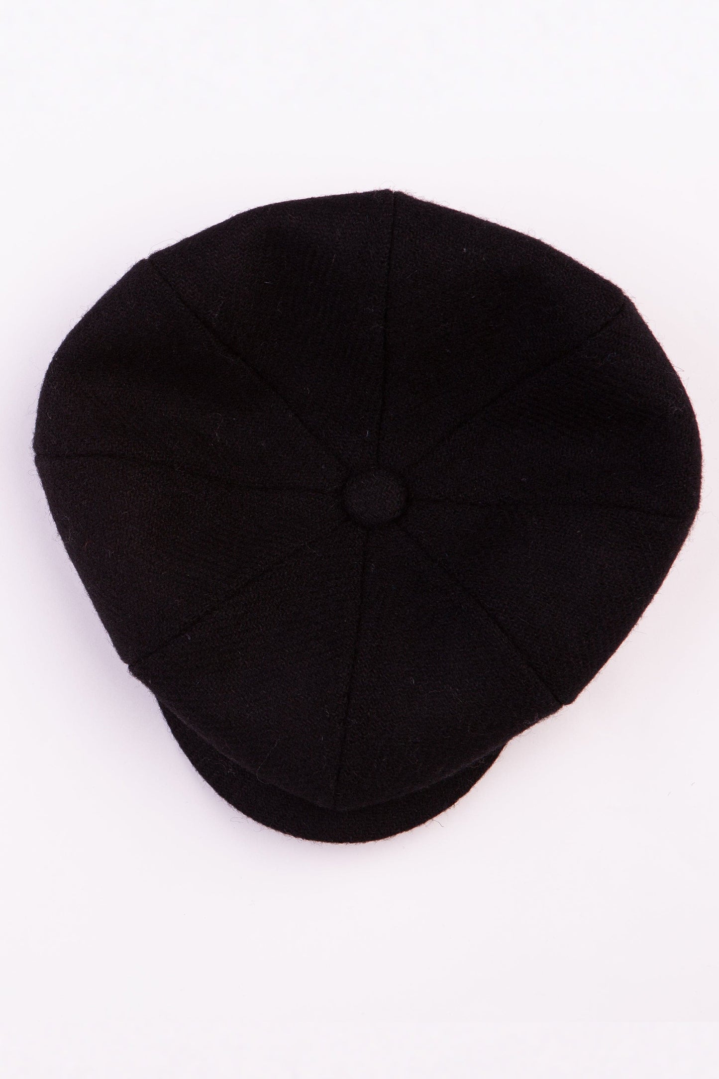Harris Tweed Carloway Hat - Plain Black Twill