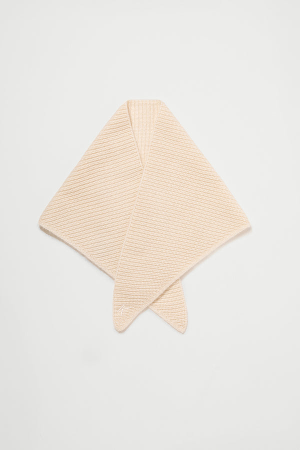 Knitted Cashmere Neck Tie - Cream