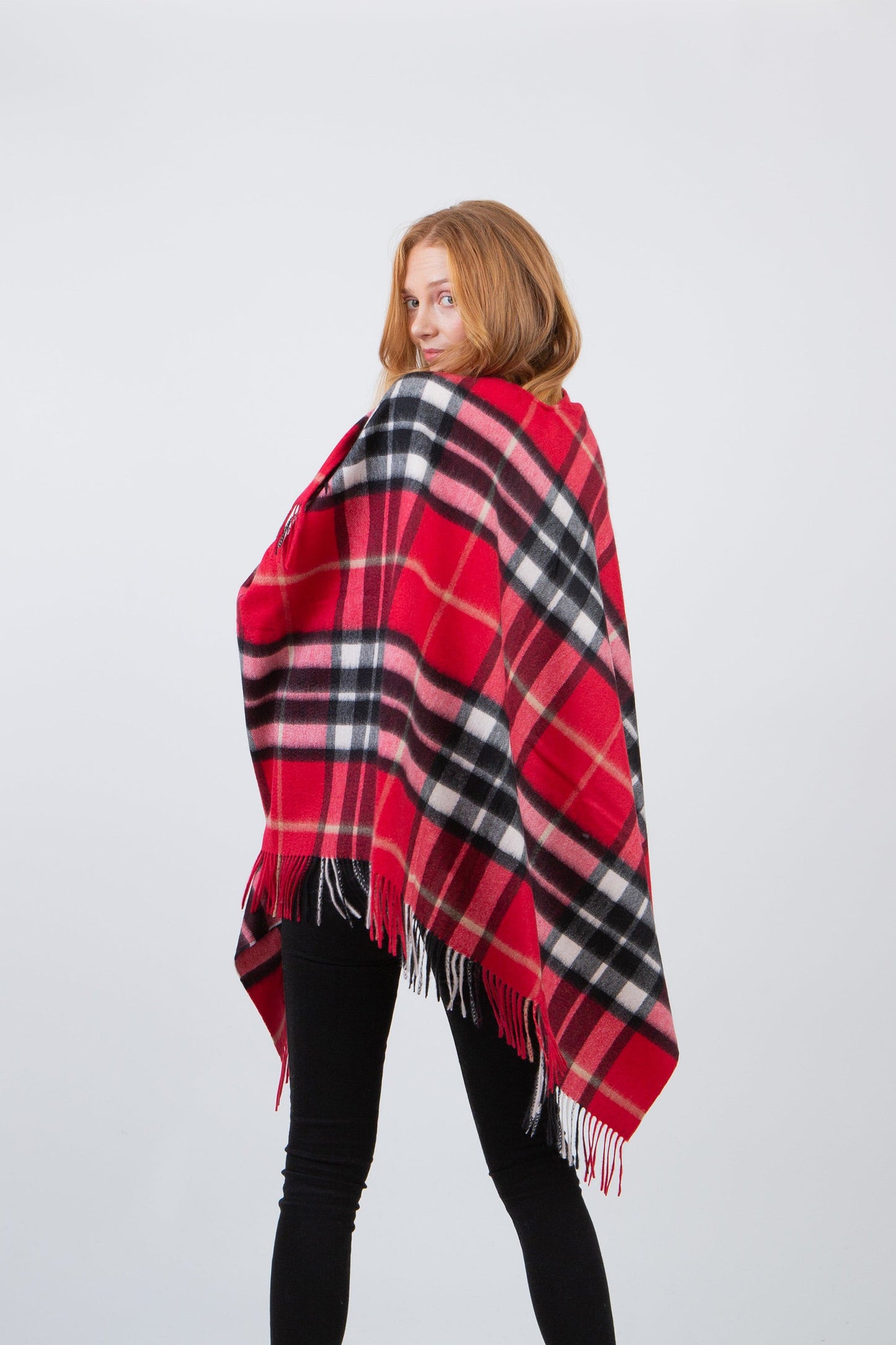 Scotty Thompson Cashmere Wrap - Chinese Red