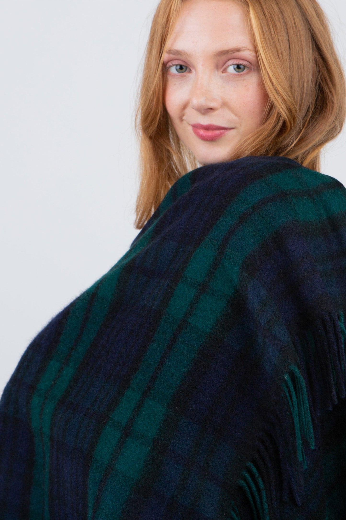 Heritage Tartan Cashmere Wrap - Blackwatch