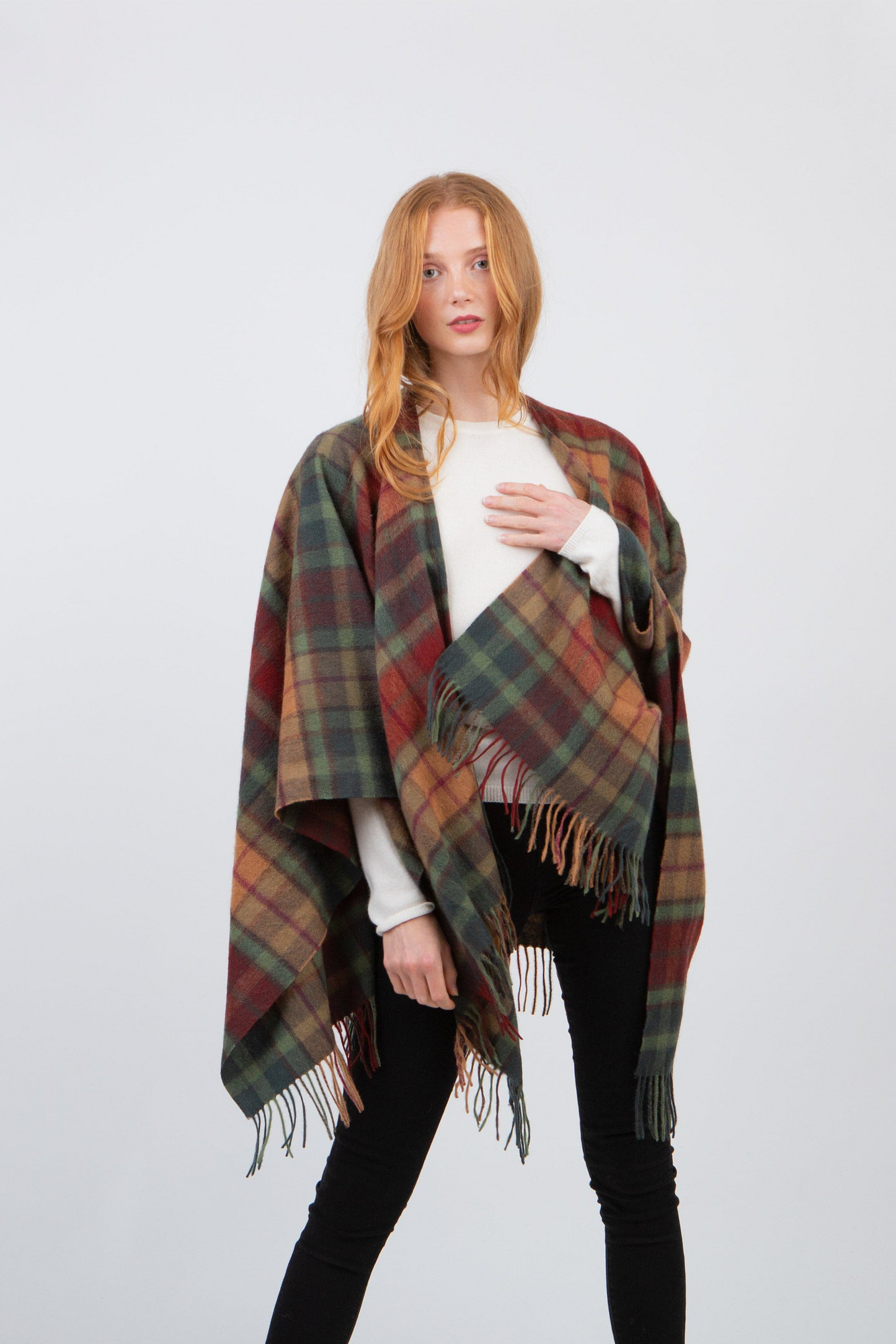 Heritage Tartan Lambswool Wrap - Autumn Buchanan