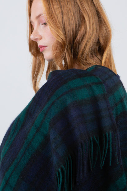 Heritage Tartan Lambswool Wrap - Blackwatch