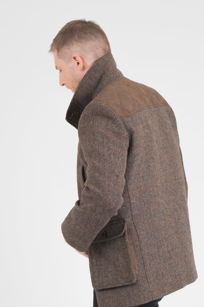 Men's Harris Tweed Boyd Jacket - Brown Check