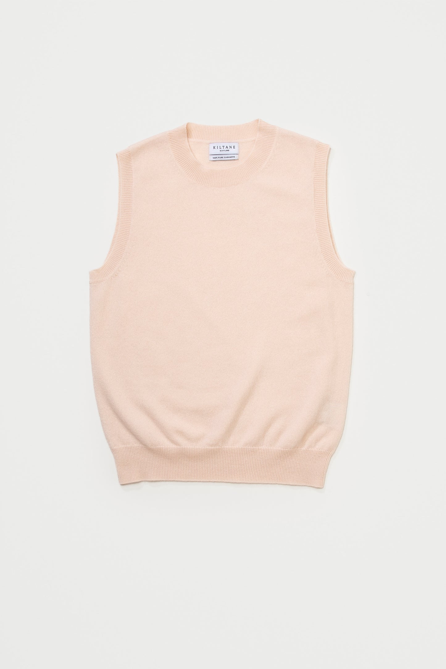 Edinburgh Cashmere Tank - Cream