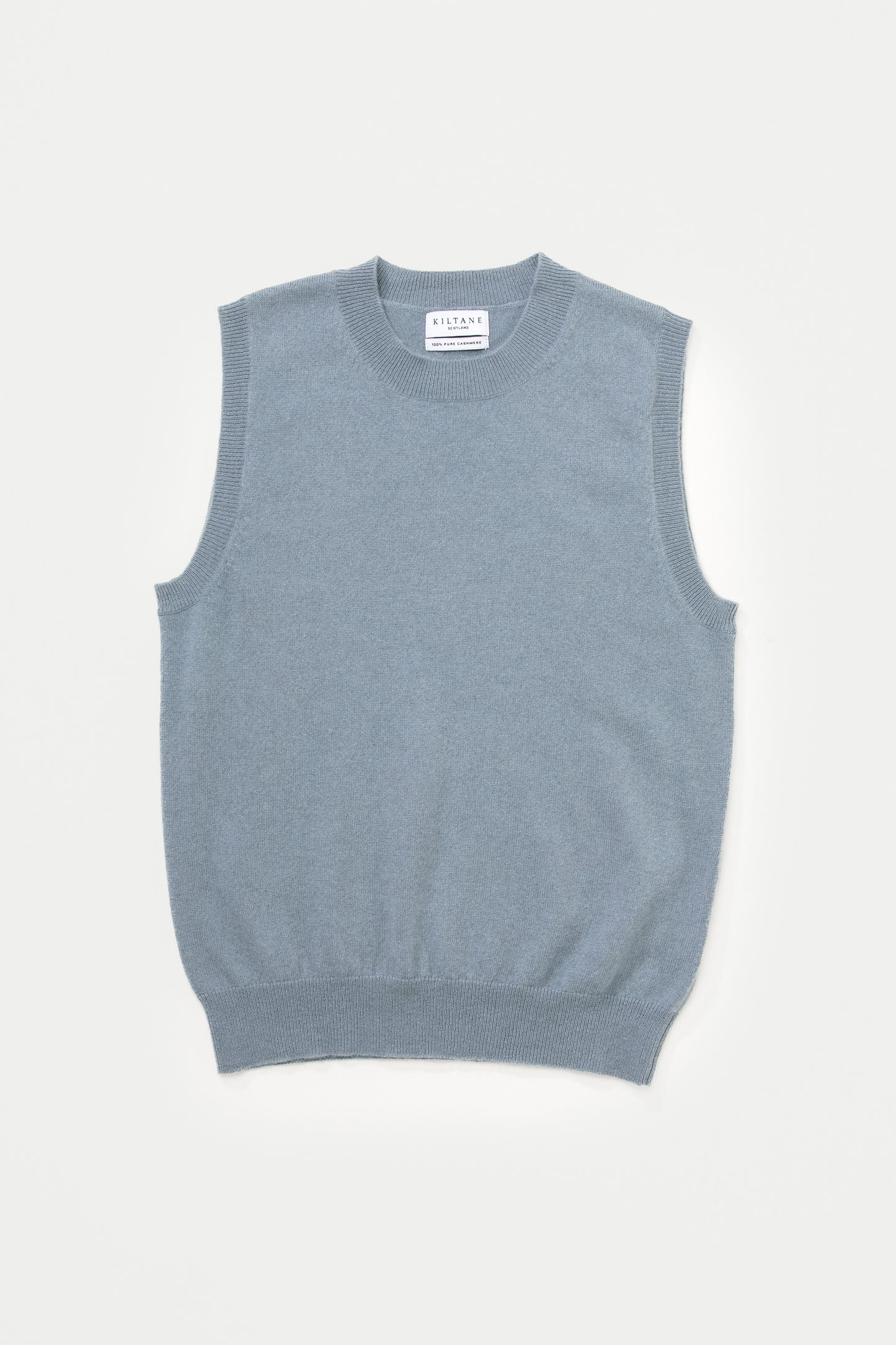 Edinburgh Cashmere Tank - Storm