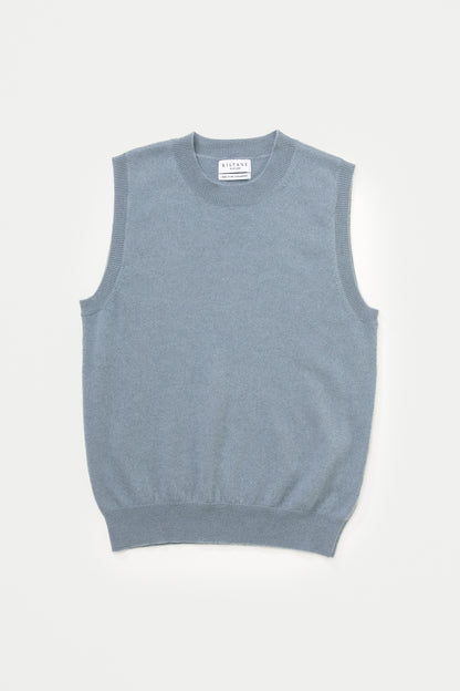 Edinburgh Cashmere Tank - Storm