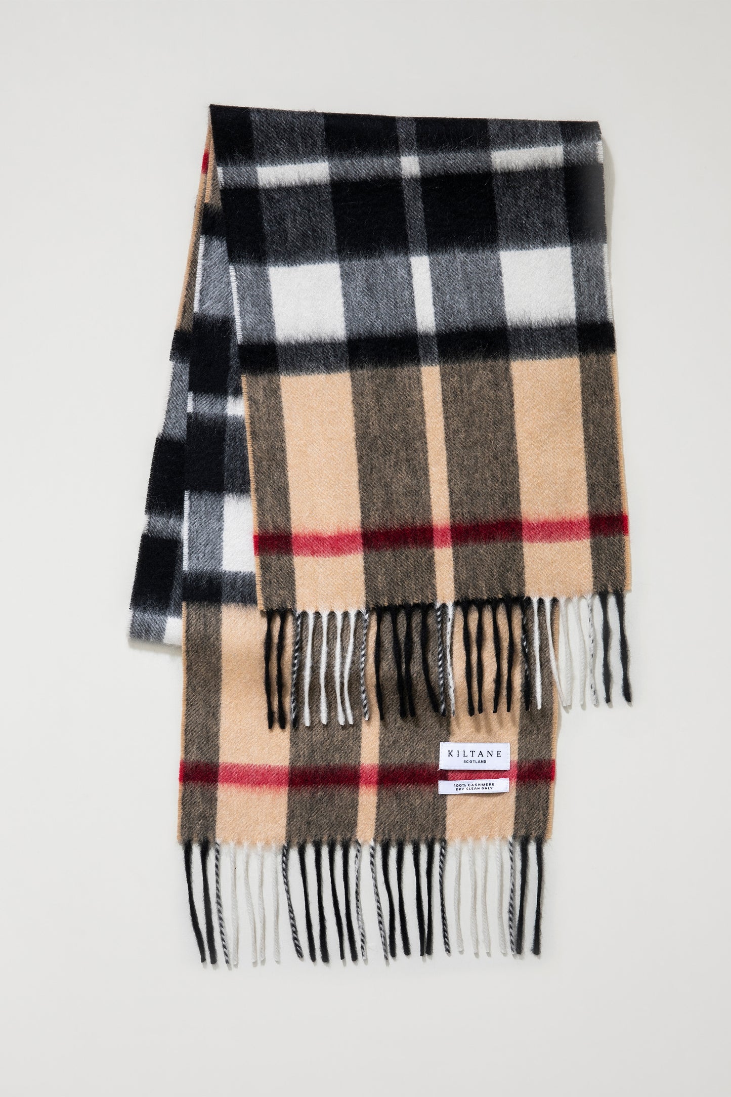 Exploded Camel Thompson Cashmere Scarf