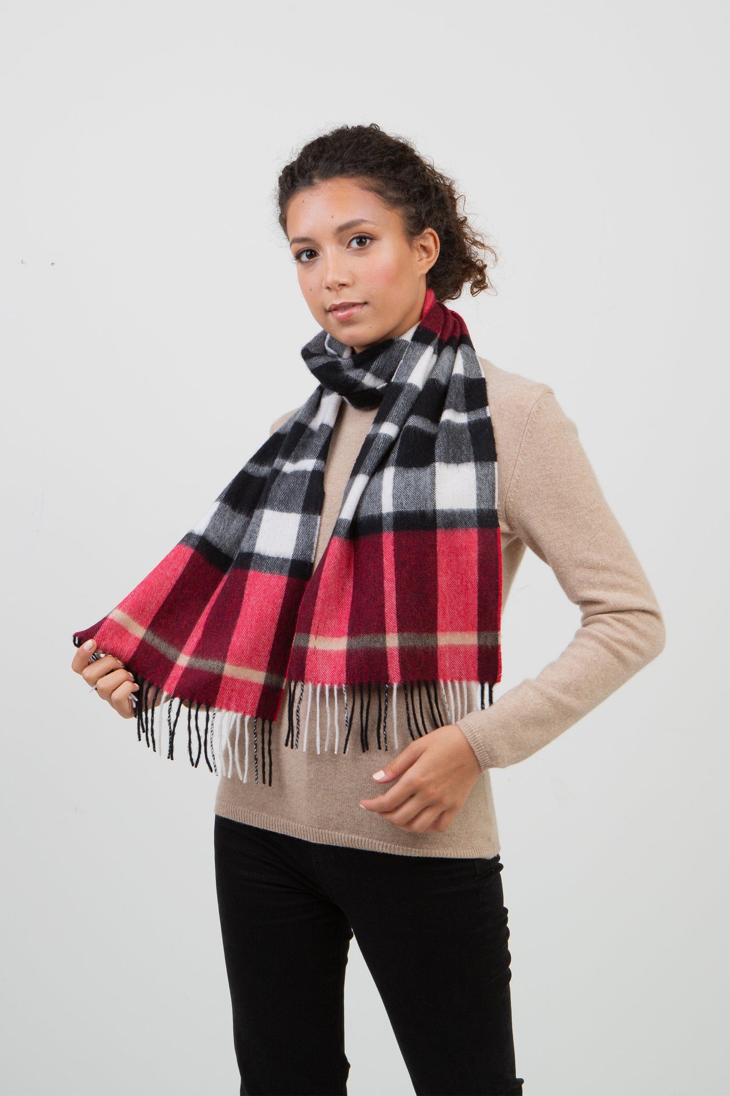 Scotty Thompson Cashmere Scarf - Chinese Red
