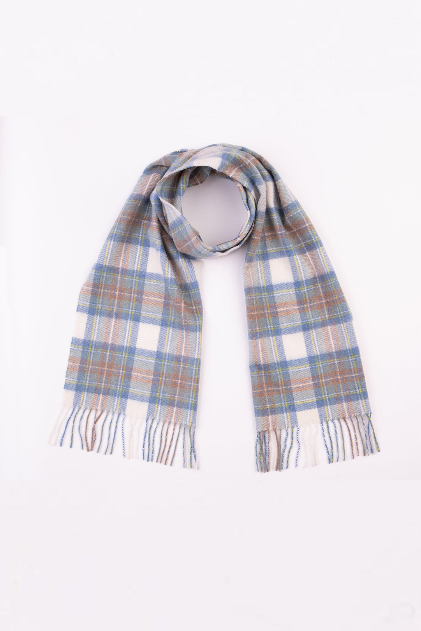 Heritage Tartan Cashmere Scarf - Muted Stewart