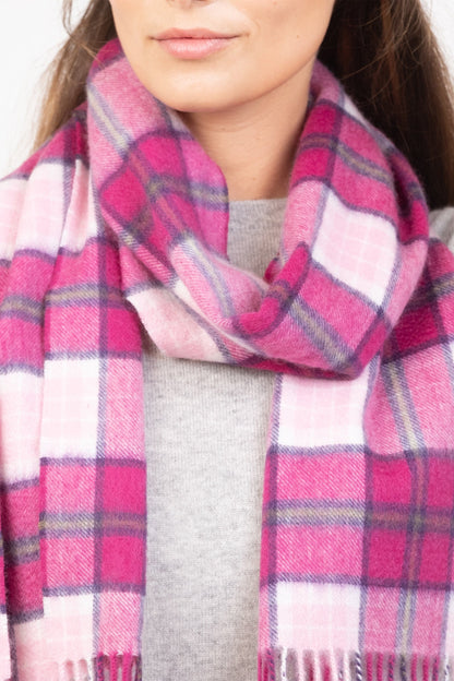 Kiltane Billet Cashmere Scarf - Pink