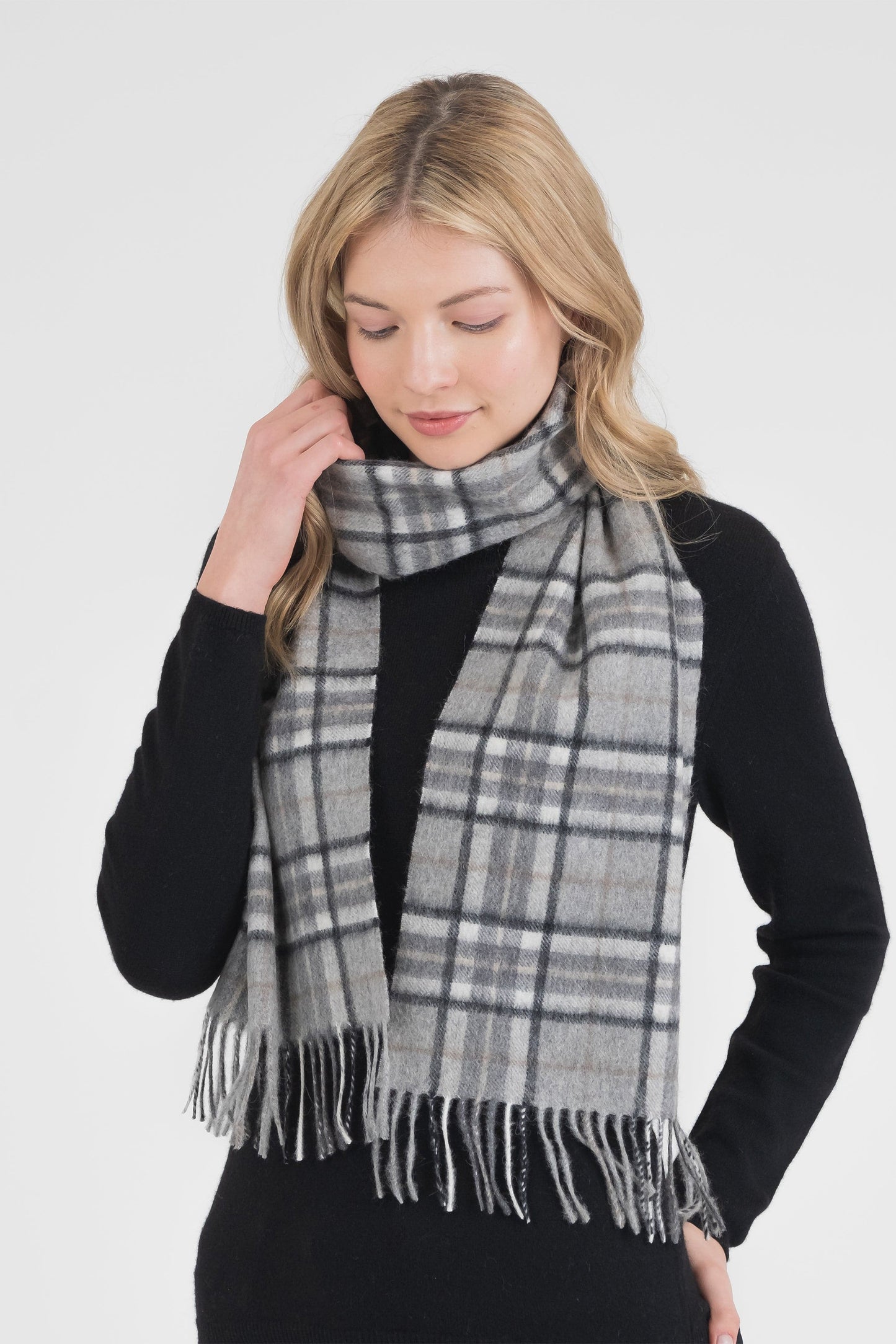 Scotty Thompson Cashmere Scarf - Pewter