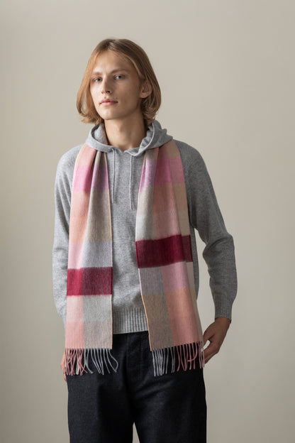 3 Square Cashmere Scarf - Summer Fruits