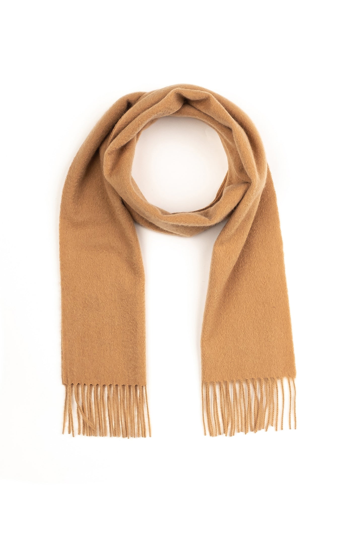 Solid Cashmere Scarf - Warm Camel