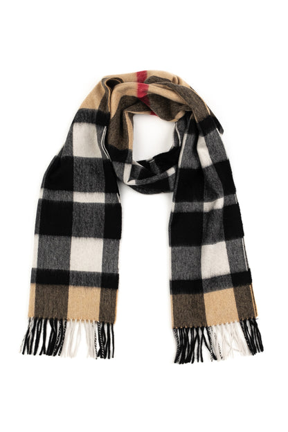 Exploded Camel Thompson Cashmere Wide Scarf