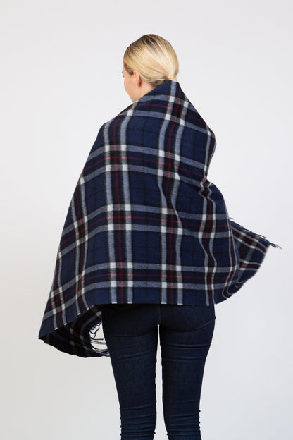 Scotty Thompson Cashmere Stole - Navy