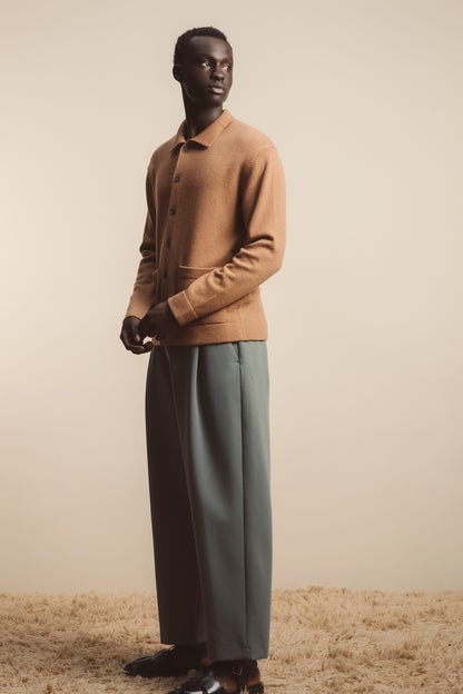 Hillside Knitted Cashmere Jacket - Bronze