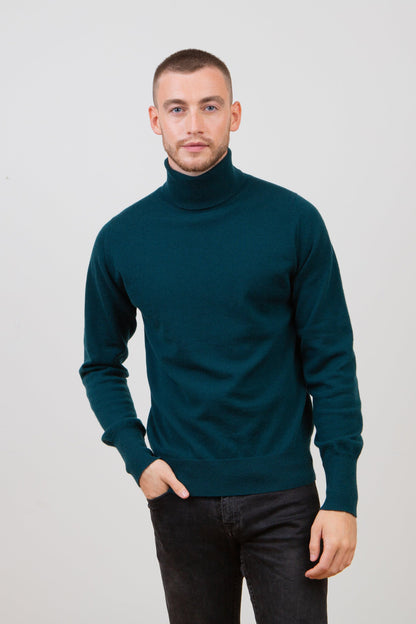 Men's Made in Scotland Oxton Roll Neck - Holly