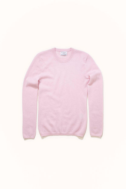 Women's Cashmere Crew Neck Jumper - Pale Lilac