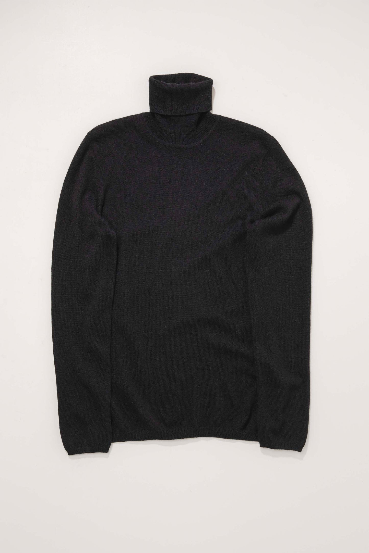 Women's Cashmere Polo Neck Jumper - Black