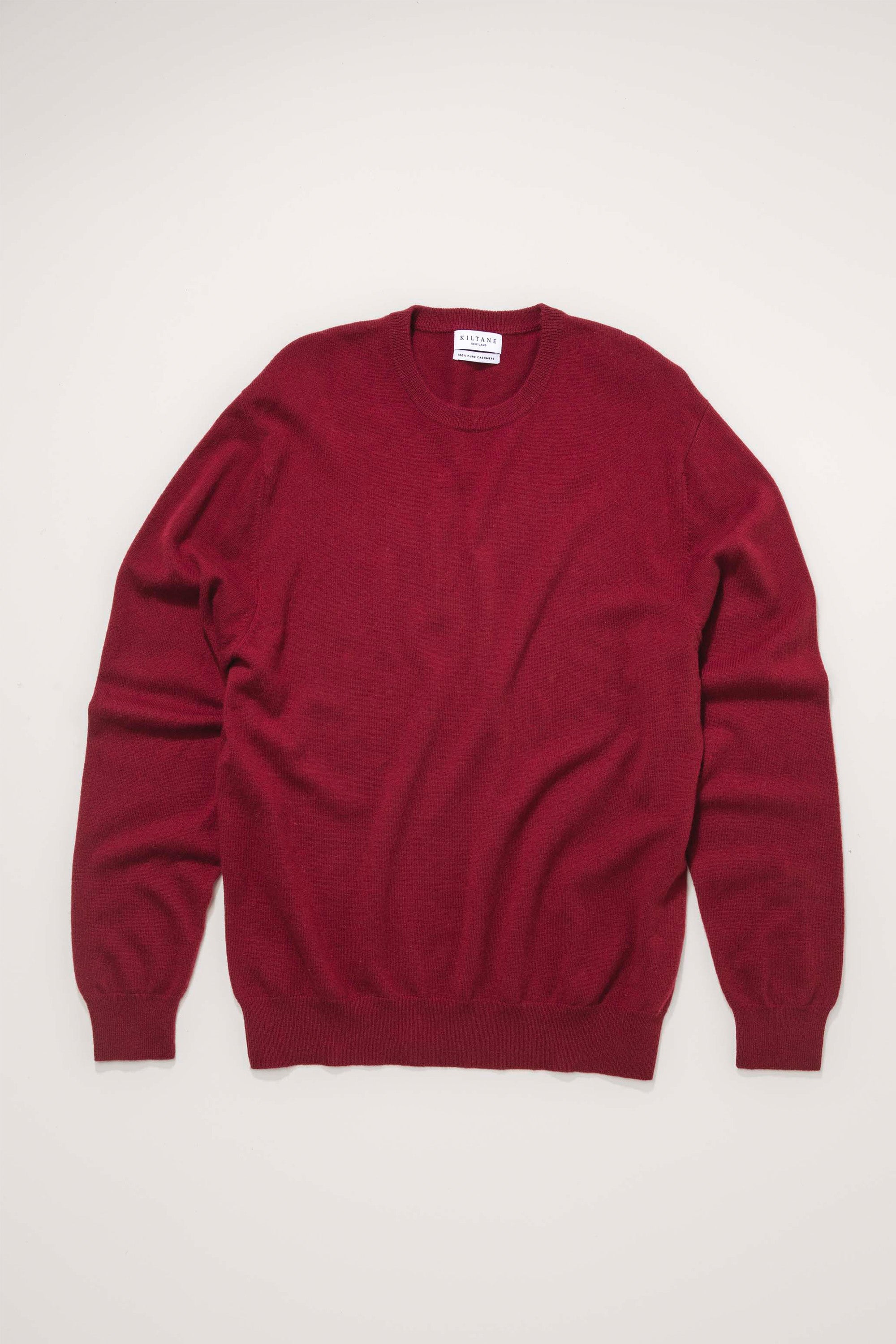 Popular Pure Collection Sweater 100% Cashmere Pullover Crew Neck Knit Red 8/10 M