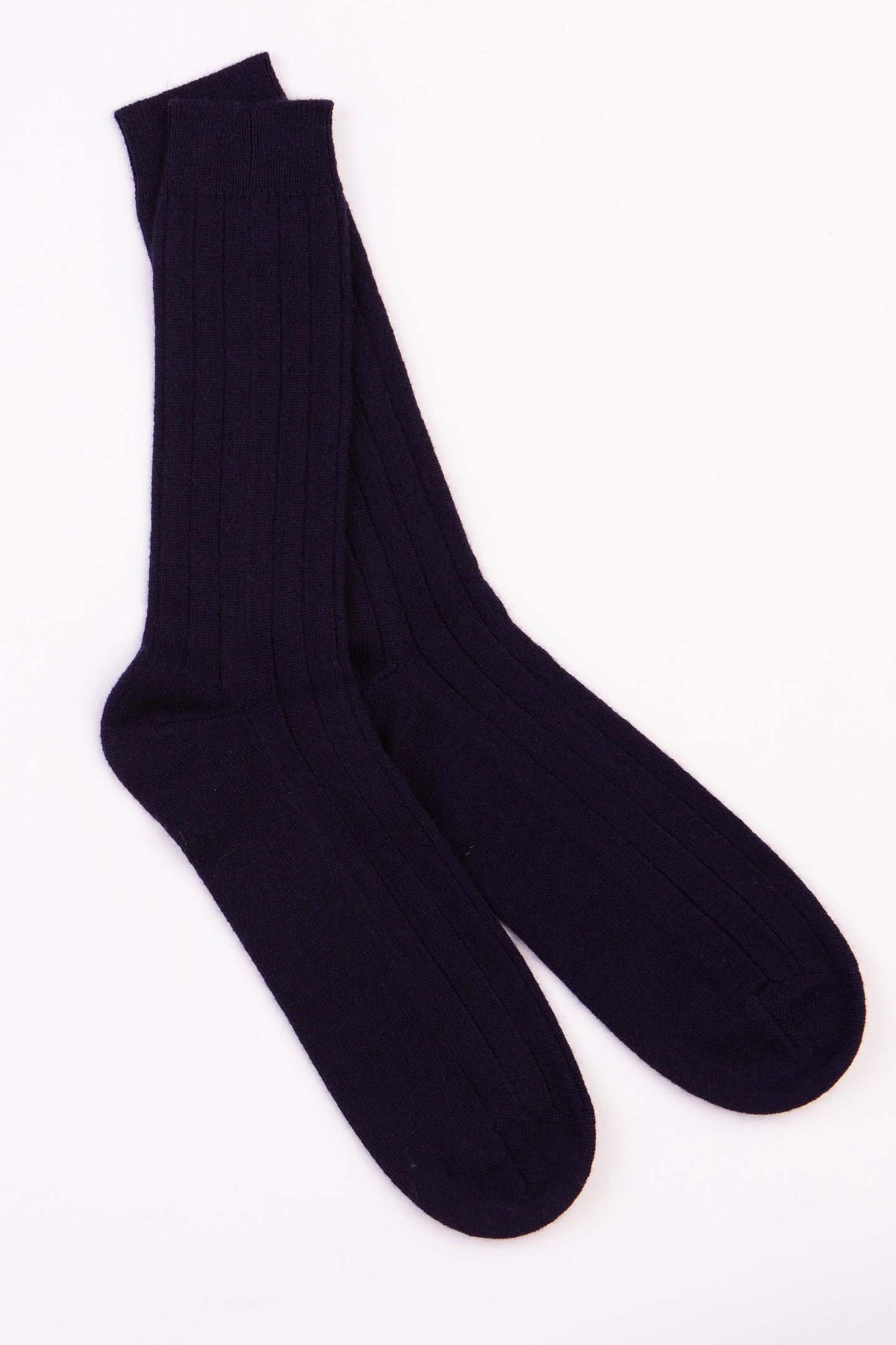 Men's Cashmere Socks - Navy