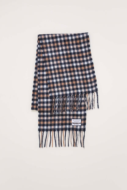 Made in Scotland Shepherd Check Cashmere Scarf