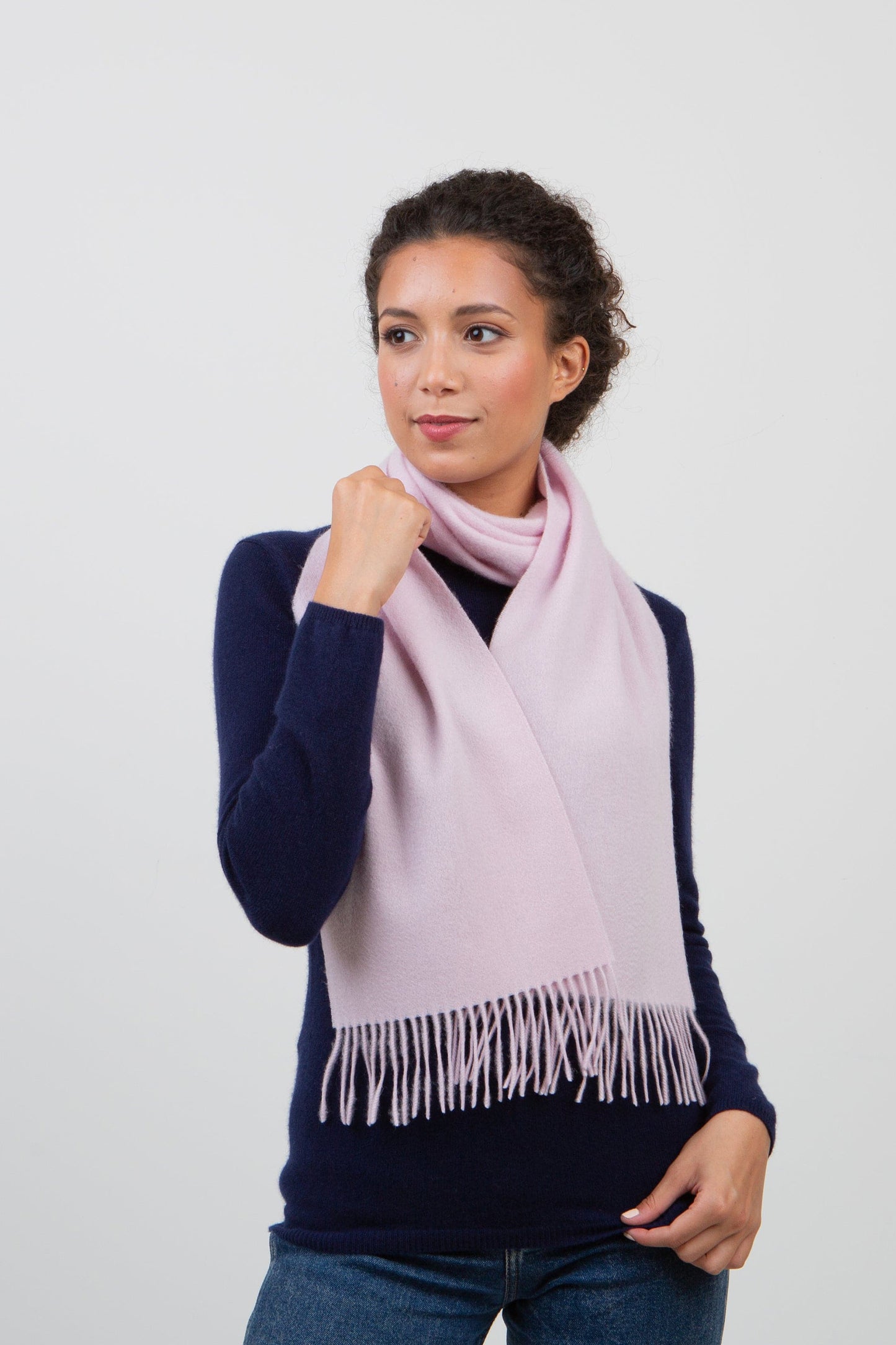 Solid Lambswool Scarf - Pale Lilac