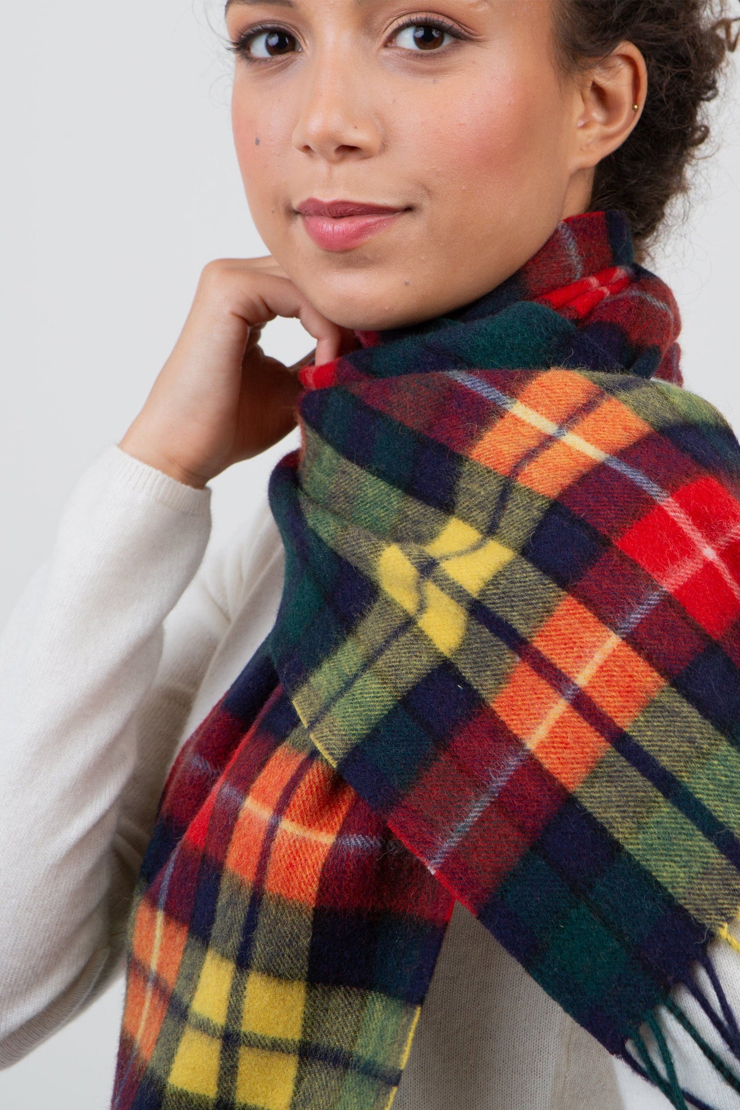 Heritage Tartan Lambswool Scarf - Buchanan Modern