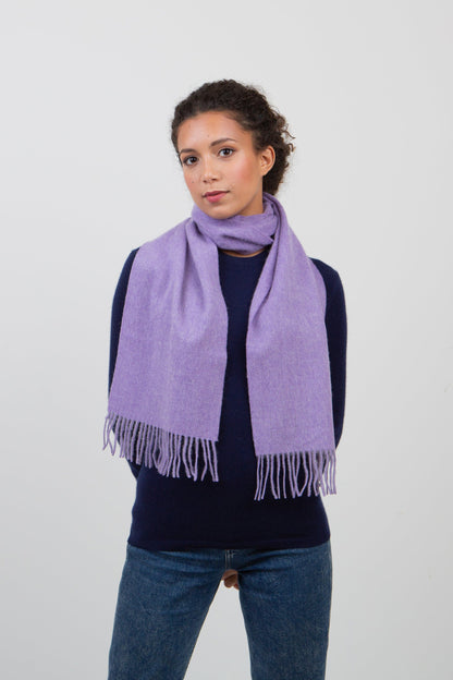 Solid Lambswool Scarf - Heather