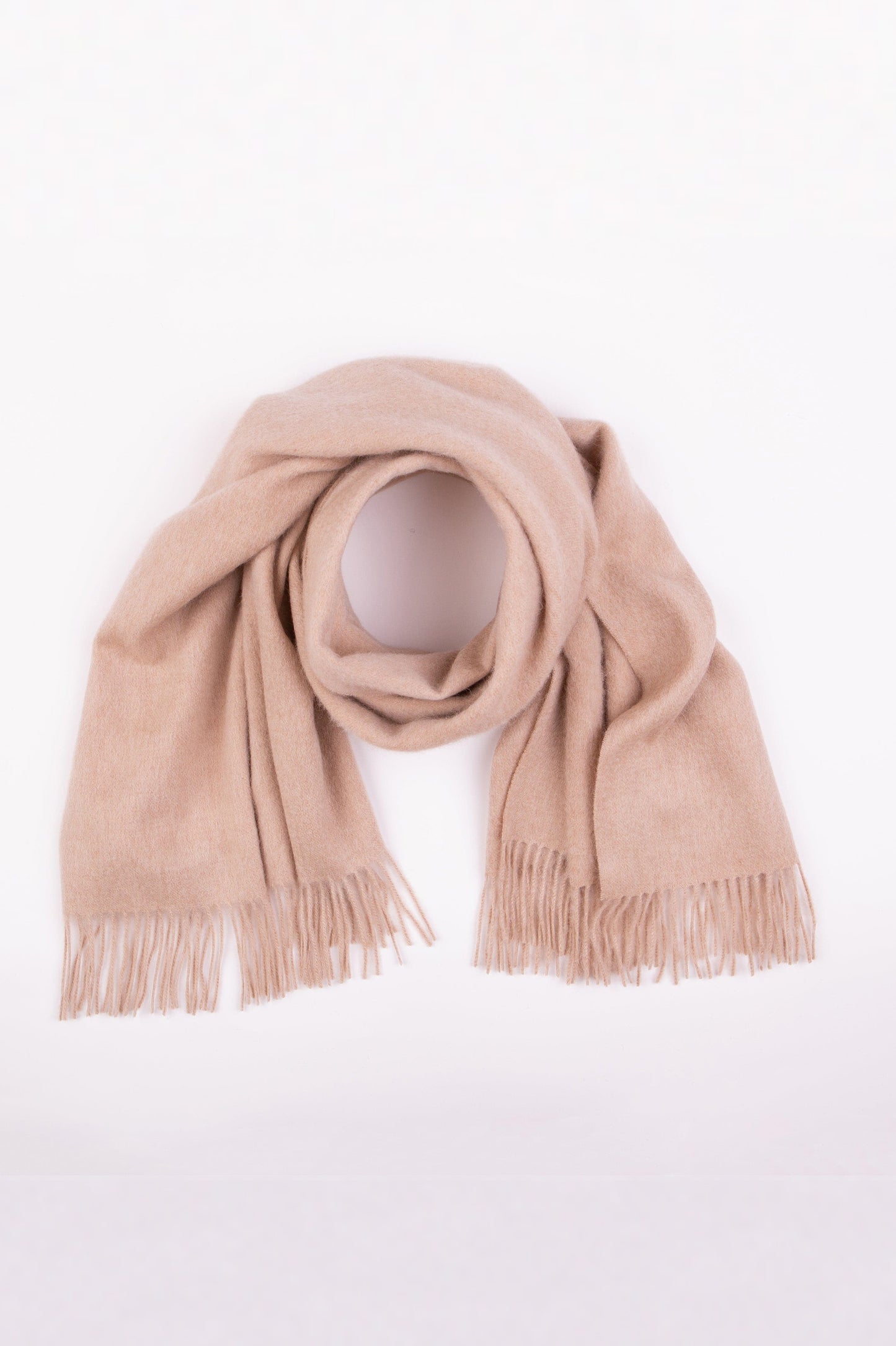 Solid Lambswool Stole - Vicuna