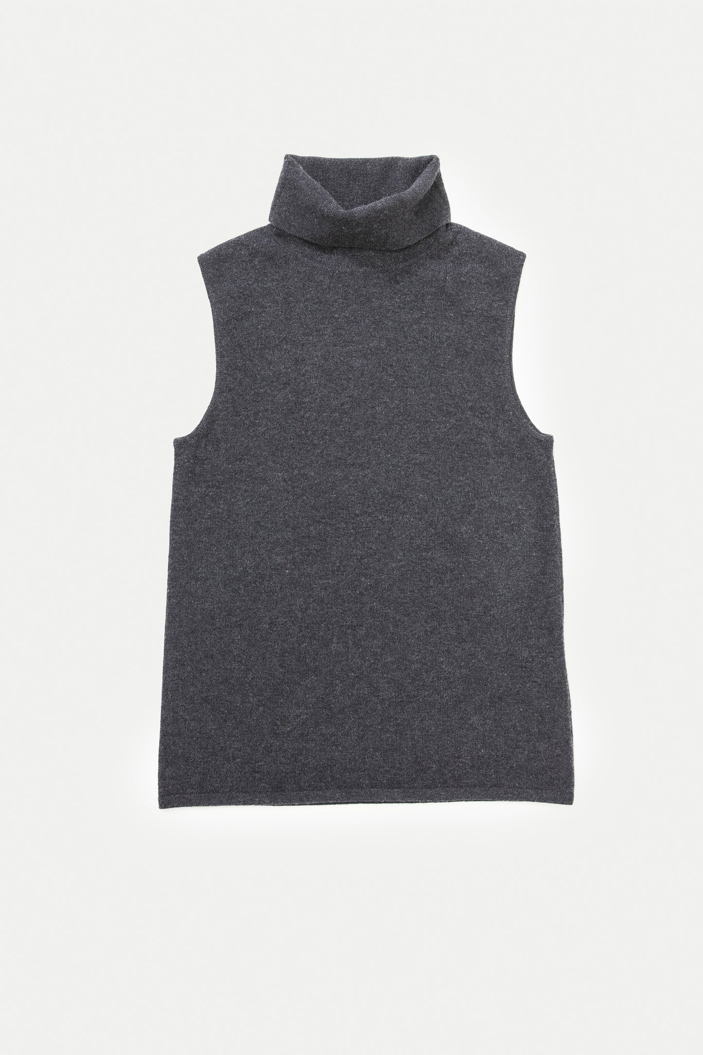 Wardie Roll Neck Vest - Charcoal