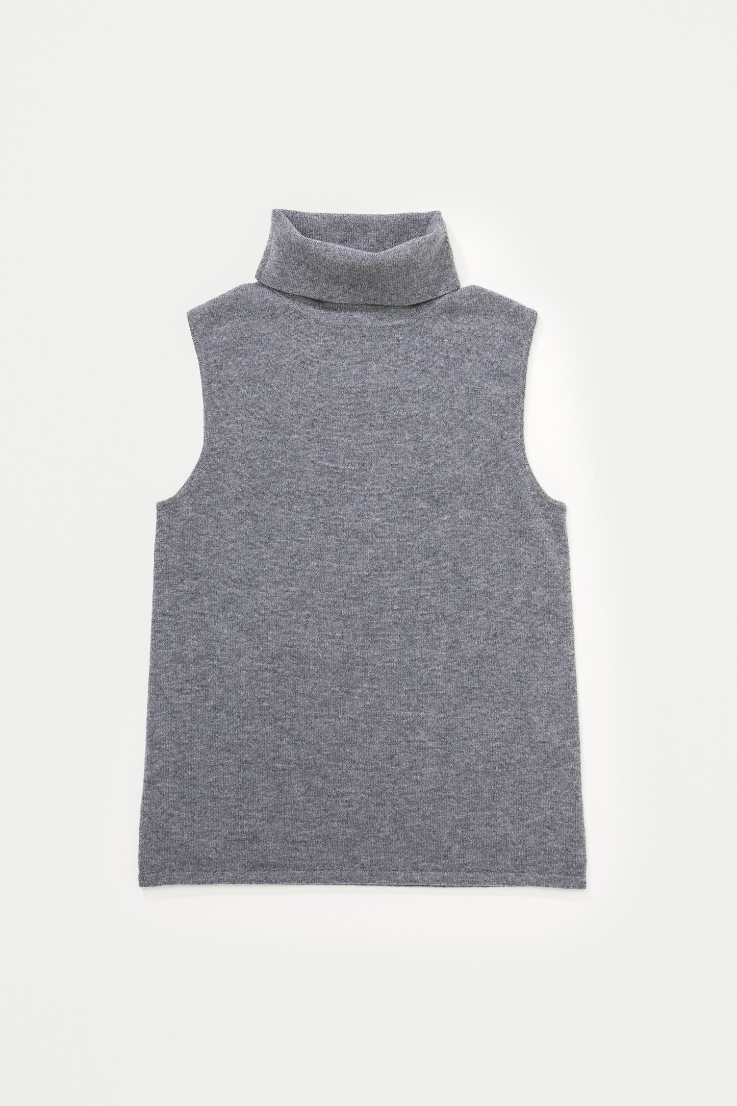 Wardie Roll Neck Vest - Derby Grey