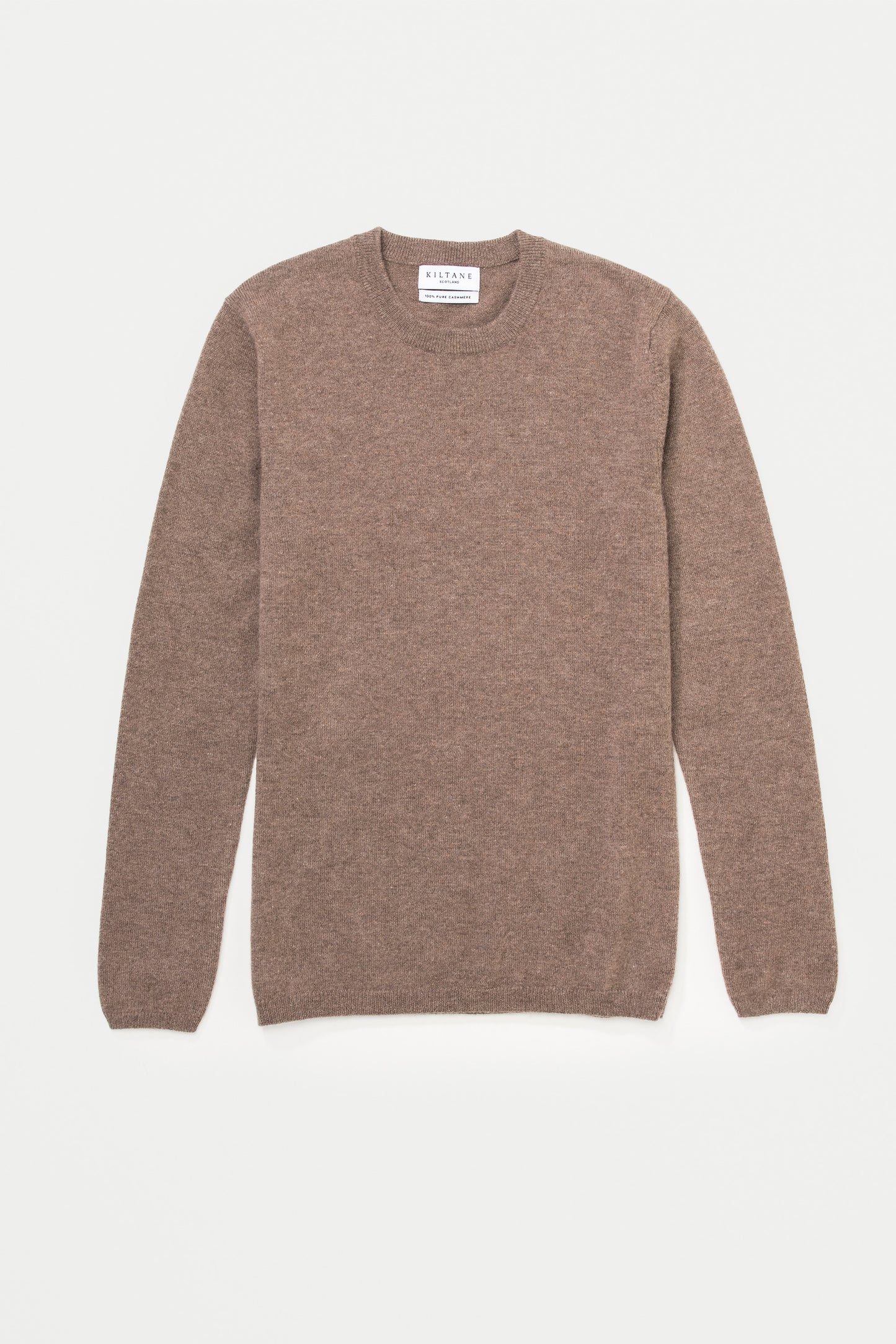 Women's Cashmere Crew Neck Jumper - Squirrel